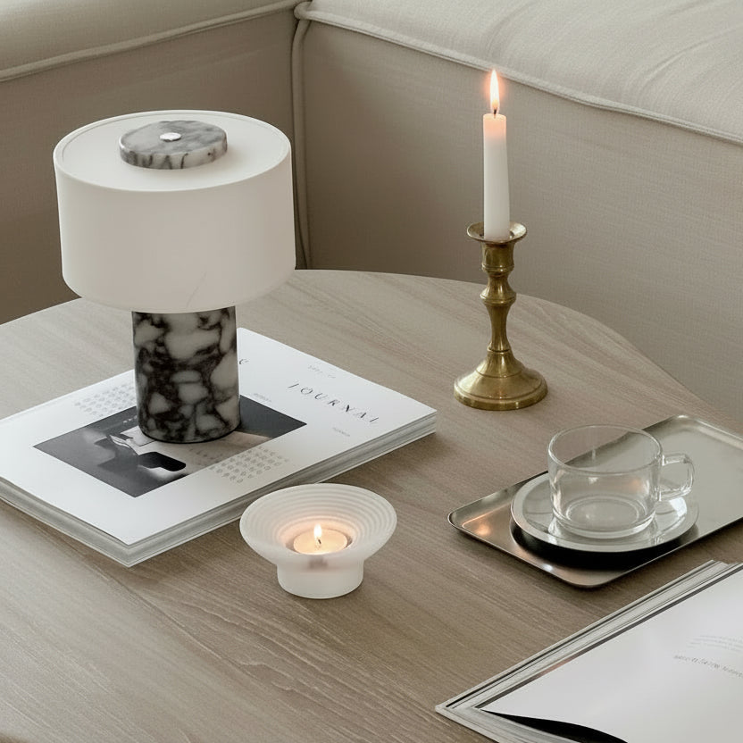 Minimal Marble Table Lamp
