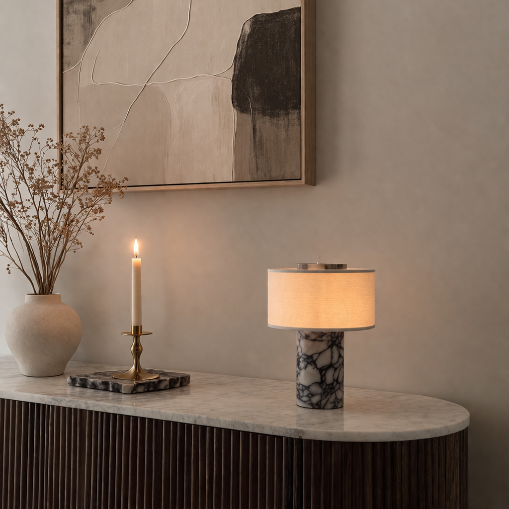Minimal Marble Table Lamp