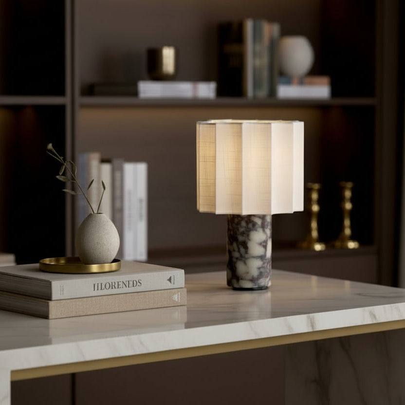 Hattie Marble Table Lamp