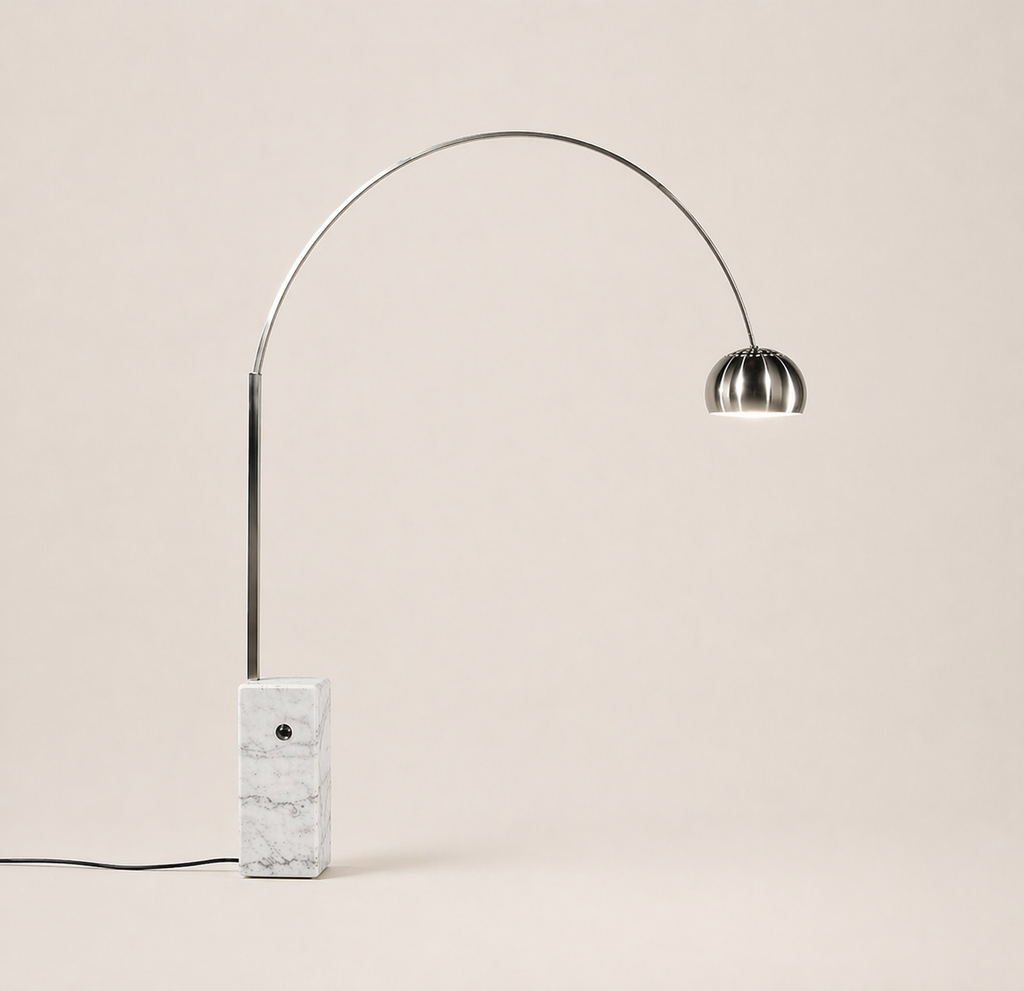 Athena Arch Lamp | Marble Base