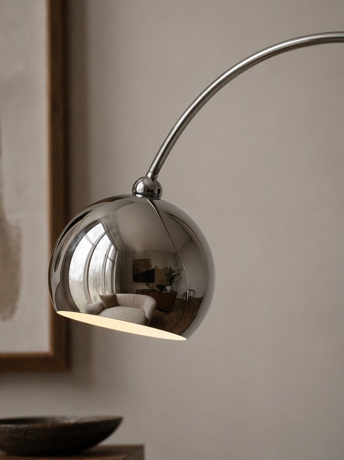Apollo Chrome Arc Lamp
