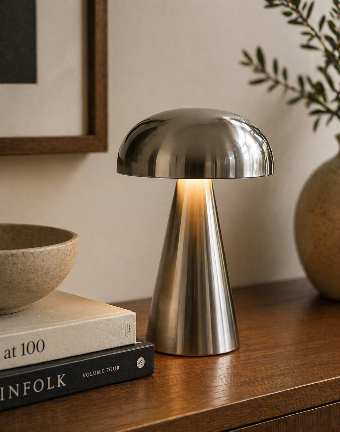 Zeno | Chrome LED Touch Table Lamp