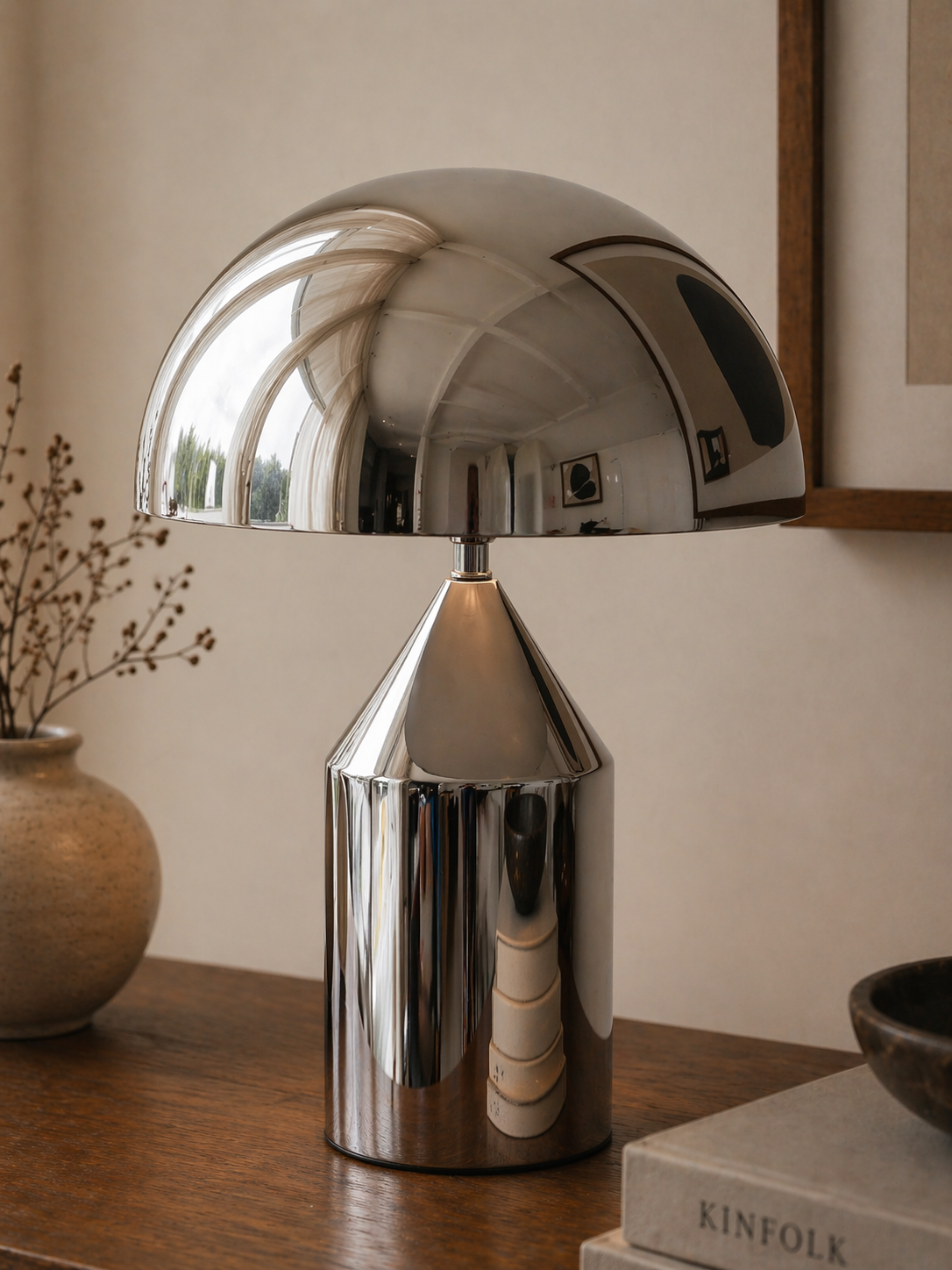 Zuri | Minimalist Chrome LED Lamp