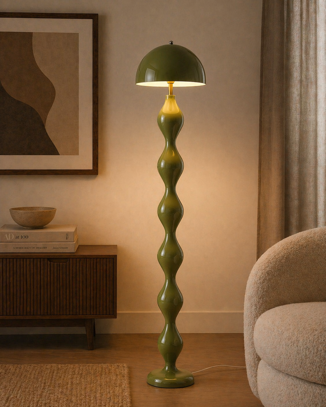 Lena | Art Deco Mushroom Floor Lamp