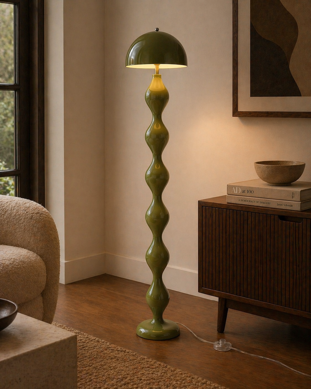 Lena | Art Deco Mushroom Floor Lamp