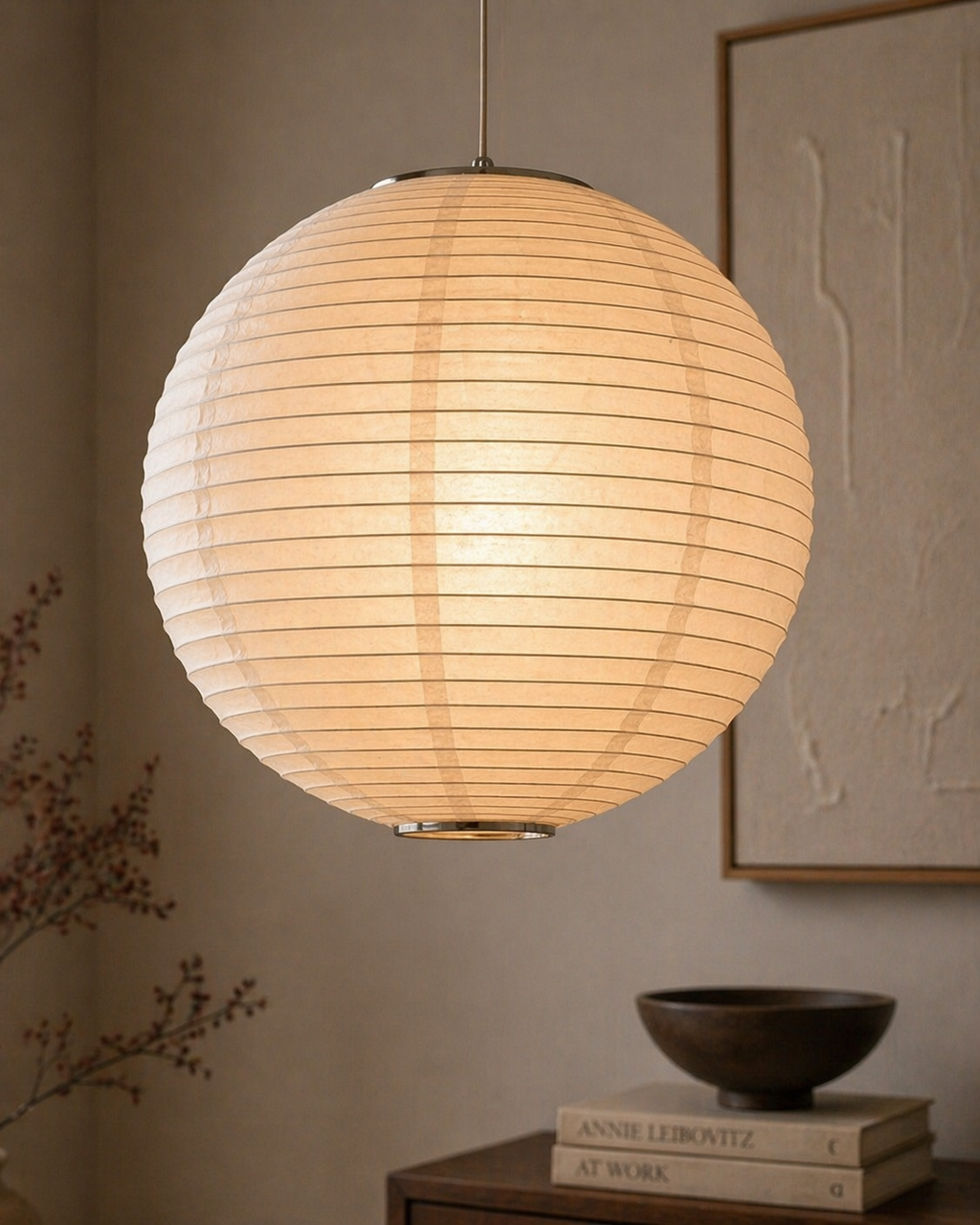 Zen | Round Paper Pendant