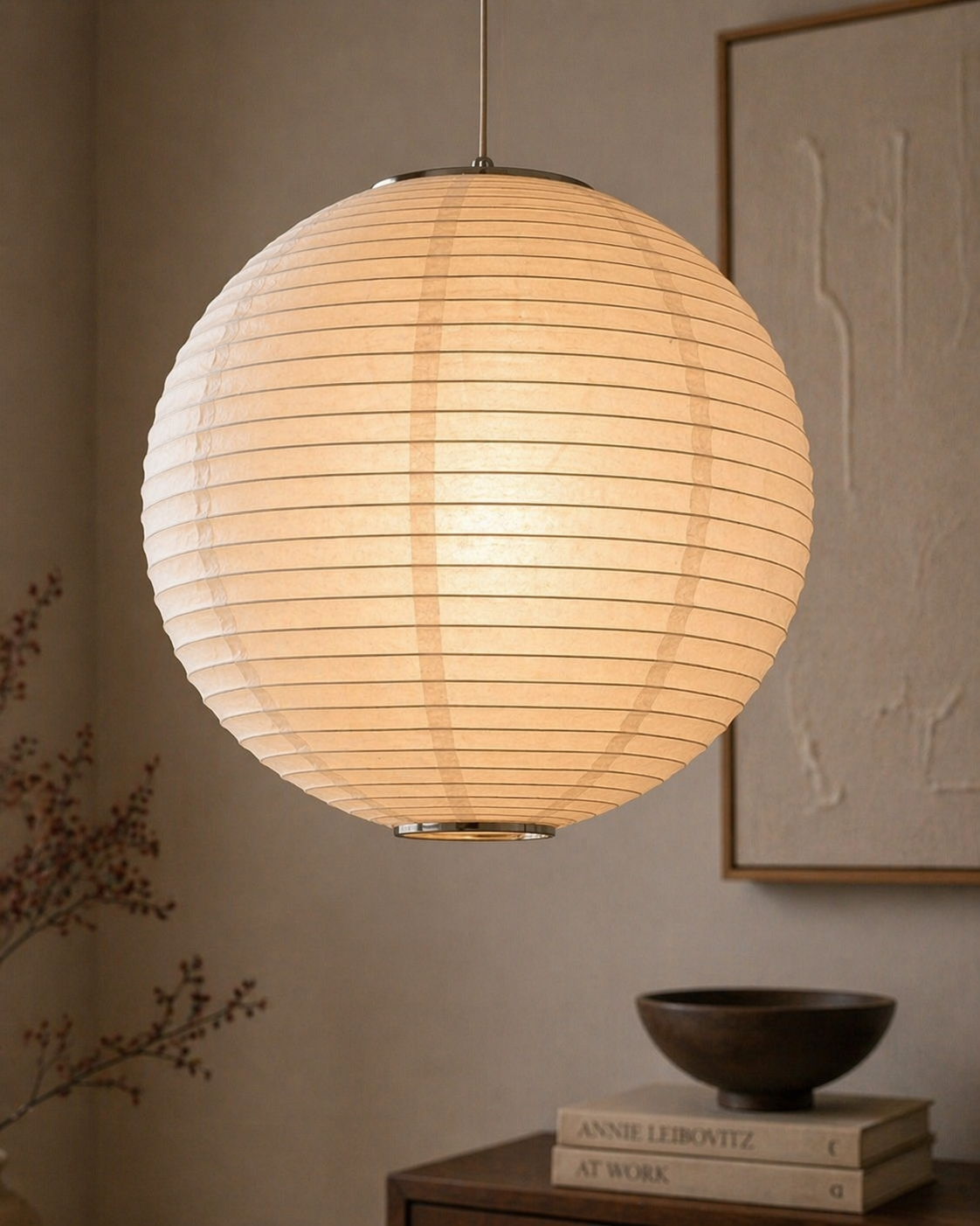 Zen | Round Paper Pendant
